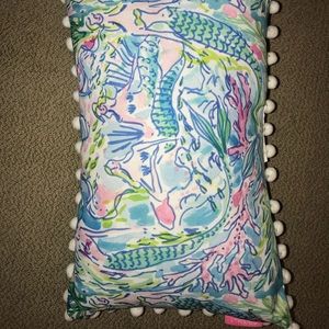 Lily Pulitzer pillow.